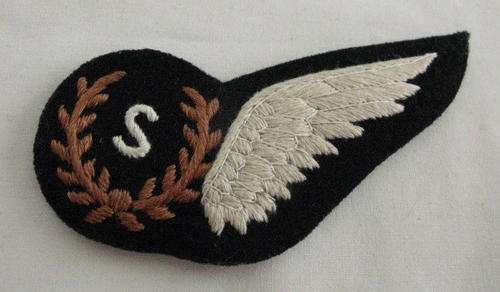 SAAF - EARLY AIR SIGNALLER HALFWING EMBROIDERED