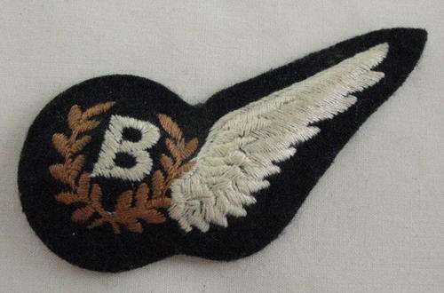 SAAF AIRCREW WING - BOMB AIMER - PADDED - 1941 - 45