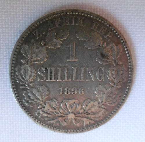 1896 SILVER ZAR ONE SHILLING