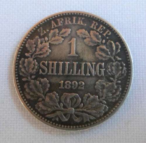1892 SILVER ZAR ONE SHILLING