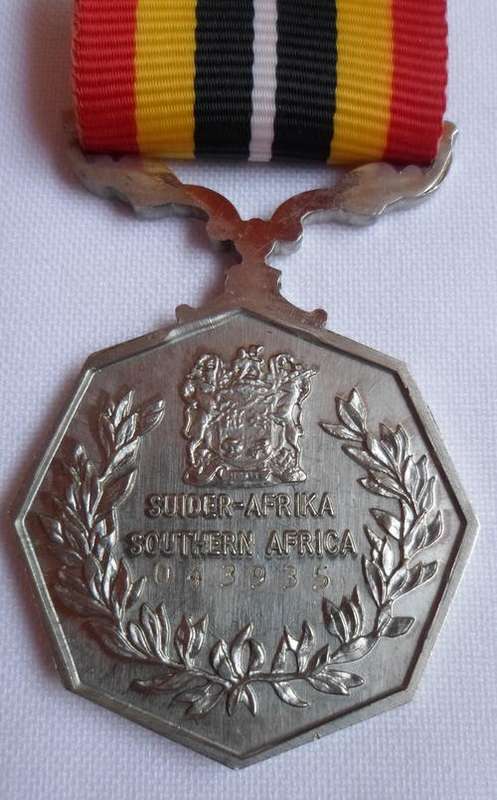 FULL SIZE SOUTHERN AFRICA MEDAL-NUMBERED