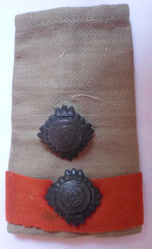 SA ARMY RANK SLIP ON FOR LIEUTENANT-WORN 1912-1950'S