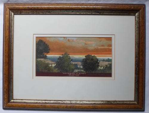 MALACHI SMITH SIGNED 170/250 PRINT-ORIGINAL-FRAME SIZE 41X31CM-PAINT SIZE 21,5X11CM