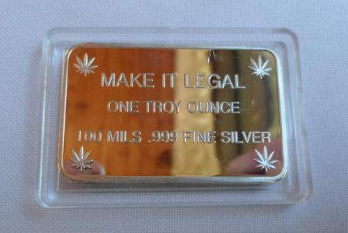 MAKE IT LEGAL-TROY OUNCE 0,999 SILVER BAR