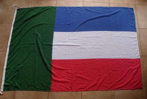 AWB TRANSVAAL VIERKLEUR-FOUR COLOURS-USED ON PARADES & ACQUIRED FROM A FORMER AWB GENERAL-GUARANTEED