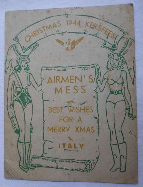 AIRMEN'S MESS-ITALY-MENU