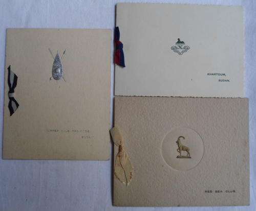WW2 CHRISTMAS CARDS FROM SUDAN-3 IN TOTAL-GOOD CONDITION