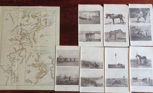 BOER WAR ORIGINAL MAP & PHOTOS PRINTED 1902-MAP MEASURES 27X38CM