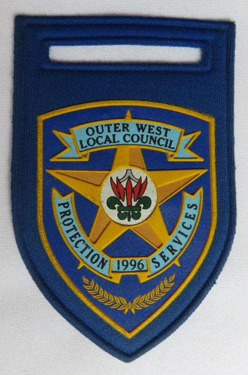 OUTER WEST LOCAL COUNCIL BLUE EMBOSSED,TRAFFIC POLICE,FLASH