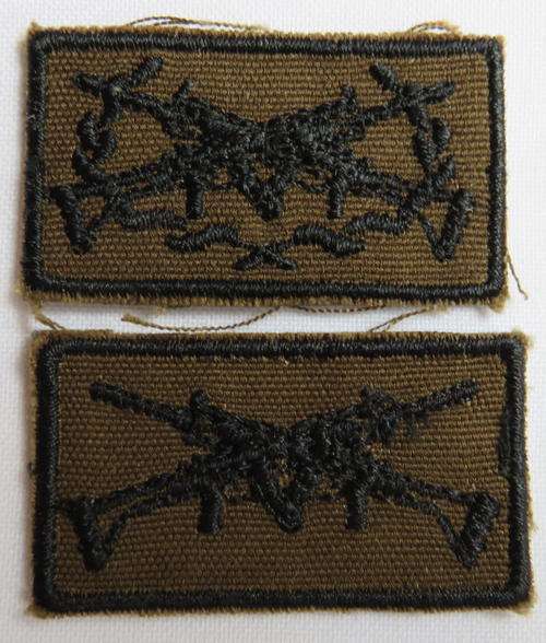 SWA FIRST CLASS & SHARP SHOOTER CLOTH BREAST BADGES