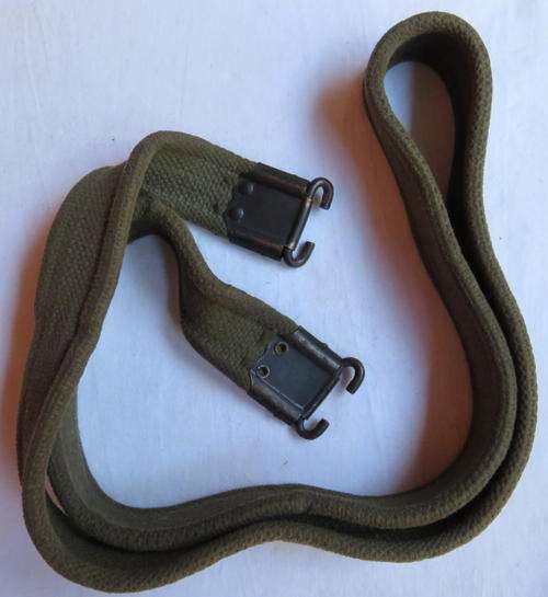RHODESIAN FN RIFLE SLING WITH BRASS HOOKS