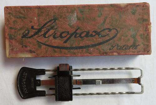 VINTAGE SAFETY RAZOR BLADE SHARPENER IN ORIGINAL BOX WITH DIRECTIONS-GERMAN MADE
