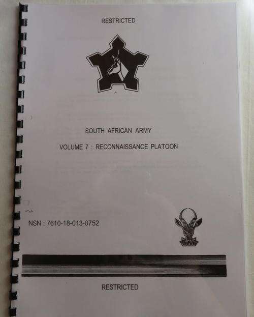 FACSIMILE COPY FOR RECCE PLATOON BATTLE HANDLING & GENERAL ASPECTS-28 PAGES