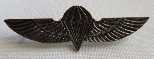 RECCE-HUNTERSGROUP MESSDRESS WING STERLING SILVER WITH MARKINGS GUARANTEED ORIGINAL-2PINS-MEASURES 4