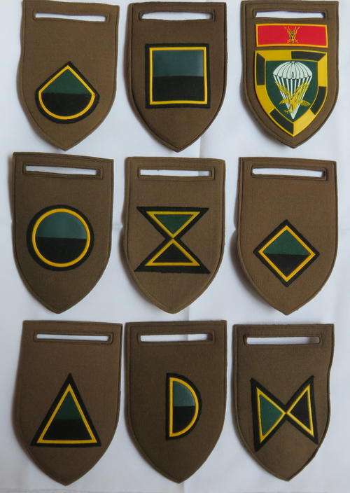 SA 1 PARA SHOULDER FLASH & FULL SET OF SUB UNIT TACTICAL  INSIGNIA IN INFANTRY COLOURS-GUARANTEED OR
