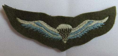 SA 1ST ISSUE PARACHUTE WING-WORN 1970,S-ORIGINAL