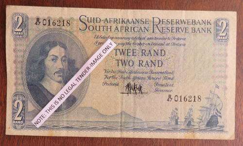 TWO RAND-M.H.DE KOCK-4TH ISSUE B47 PREFIX