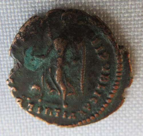 BRONZE ROMAN COIN-VALEUS 365-378 AD-DIAMETER 17MM-AUTHENTIC