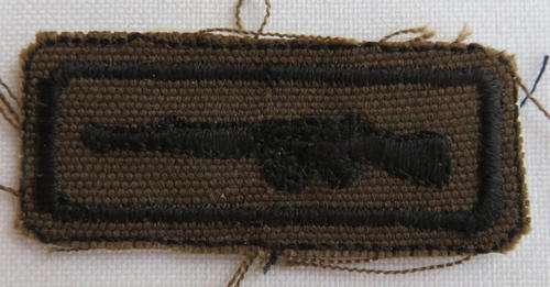 SA ARMY MARKSMAN BADGE-EMBROIDERED ON NUTRIA