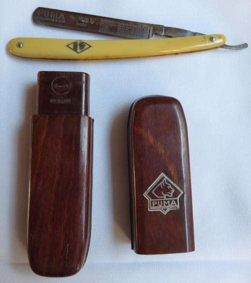 VINTAGE -PUMA CUT -THROAT IN ORIGINAL HOLDER