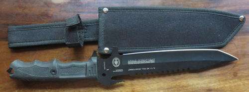 9/11 COMMEMORATIVE DAGGER-DARK OPERATIONS FIGHTING KNIFE WITH COBALT TUNGSTEN VANADIUM STAINLESS STE
