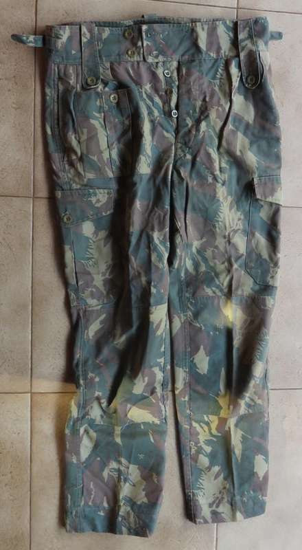 TRANSKEI SPECIAL FORCES CAMO TROUSERS-FROM THE FORMER TRANSKEI SPECIAL FORCES OC-ALSO FORMER SAS MEM