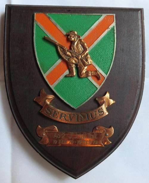 SA COMMANDOS PLAQUE -DATED 1979
