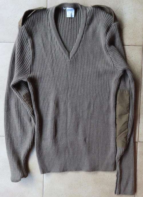 SADF NUTRIA-80% WOOL JERSEY-SIZE MEDIUM WITH CHEST OF 107CM-GOOD CONDITION