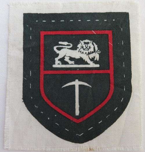 RHODESIAN ARMY SHOULDER FLASH SCREEN PRINT VARIATION