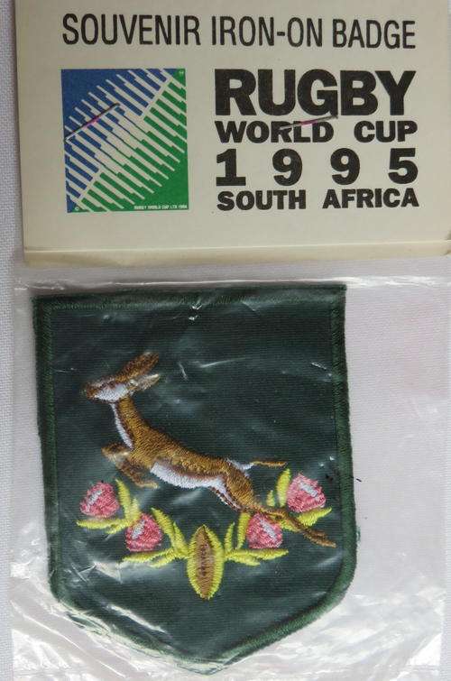 RUGBY WORLD CUP 1995 IRON ON BADGE