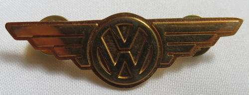 VINTAGE VOLKSWAGEN BADGE-MEASURES 65MM- 2 PINS