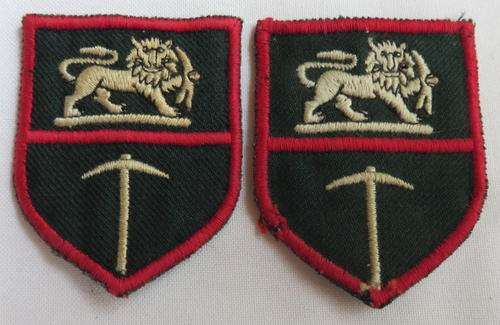 RHODESIAN ARMY SHOULDER FLASH PAIR-EMBROIDERED