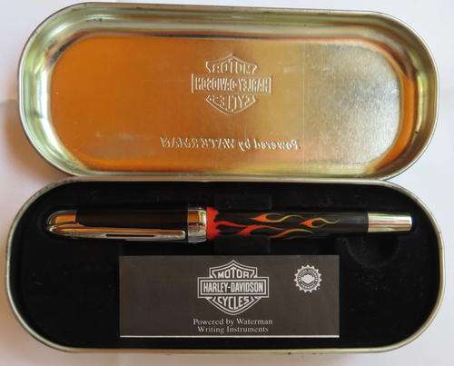 COLLECTABLE HARLEY DAVIDSON FOUNTAIN PEN BY WATERMAN MADE IN FRANCE