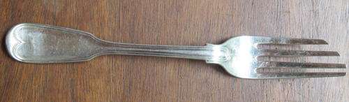 STERLING SILVER FORK-TOTAL WEIGHT-87,4G
