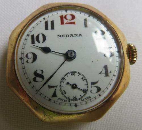 Rare Collectable Watches VINTAGE MEDANA WRIST WATCH ENAMEL FACE 1940 S MEASURES 34X34MM was sold for 200.00 on 29 Dec at 09 14 by bokkiwi in Durban ID 214091717