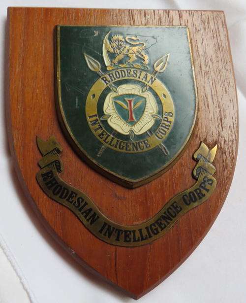 RHODESIAN INTELLIGENCE CORPS PLAQUE