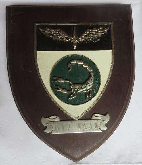 2 RECCE COMMANDO GUARANTEED ORIGINAL PERIOD FROM THE BUSH WAR ,PLAQUE-MEASURES 16X13CM