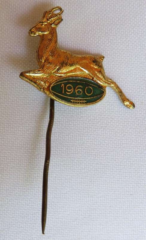 1960 SPRINGBOK LAPEL BADGE
