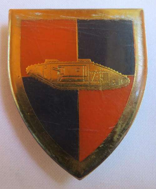 SA SCHOOL OF ARMOUR SHOULDER FLASH-ORIGINAL-3 PINS