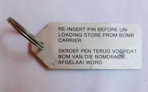 AIRCRAFT BOMB SAFETY PIN