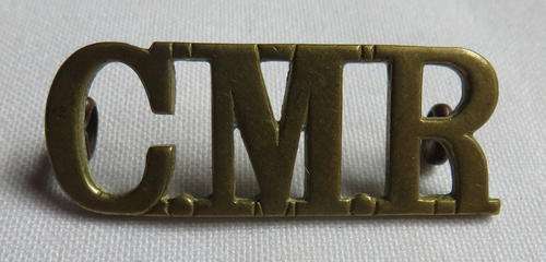 CAPE MOUNTED RIFLES BRASS TITLE 1890'S- 2 LUGS