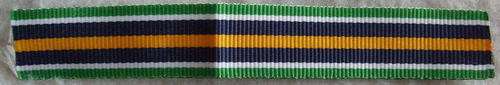 NO.547 - MINIATURE DE WET MEDAL RIBBON - TOTAL LENGTH: 11CM.