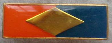 A69 - SOUTH WEST AFRICA ARMOUR BERET COLOUR BAR - WITH 2 PINS.