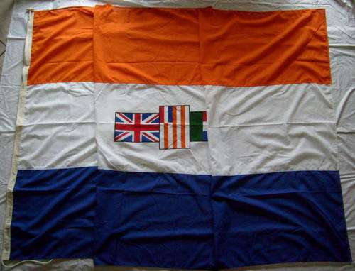 (2044) OLD SA FLAG DATED 1990 - POLYESTER - MEASURE 270 X 180CM