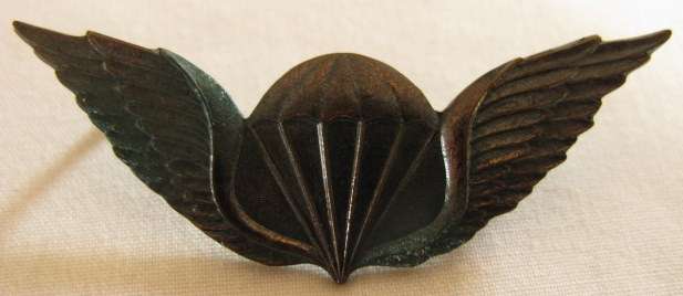 NO. 2623)  TRANSKEI DEFENCE FORCE SPECIAL FORCES N.C.O.'S BRONZE METAL WING - 2 STUDS.