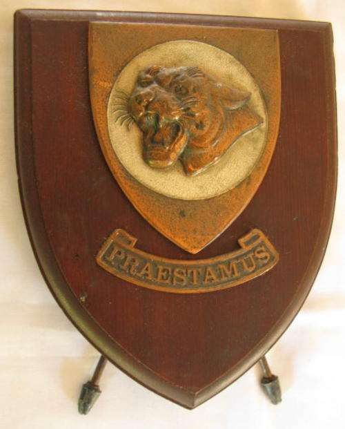 NO. 2182)  121 BATTALION PLAQUE - ORIGNAL PERIOD ITEM.
