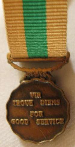 NO. 2740)  MINIATURE S.A.D.F. GOOD SERVICE MEDAL.