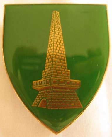 NO. 3139)  KRUGERSDORP COMMANDO SHOULDER FLASH.  ORIGINAL 3 PINS.