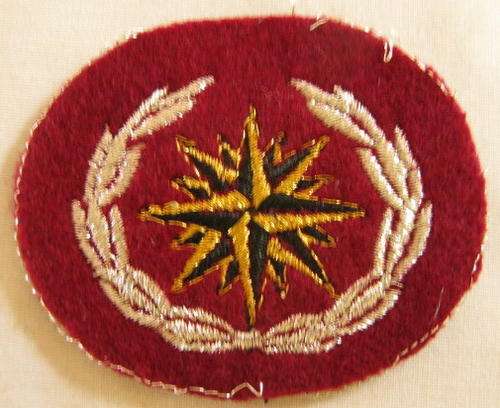 NO. 4058)  RECCE CAP BADGE 4TH ISSUE COMPASS ROSE - COPY.