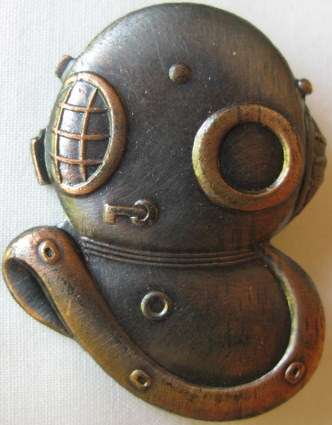 4065) RECCE DIVER BADGE 1973 - 1987 RARE 1ST TYPE BRONZE ITEM ORIGINAL